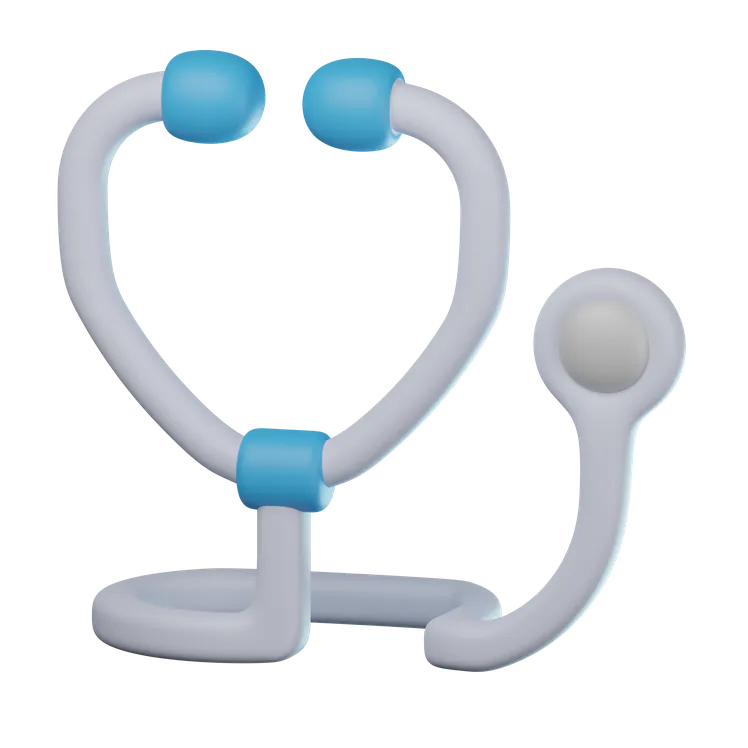 Free 3D stethoscope icon