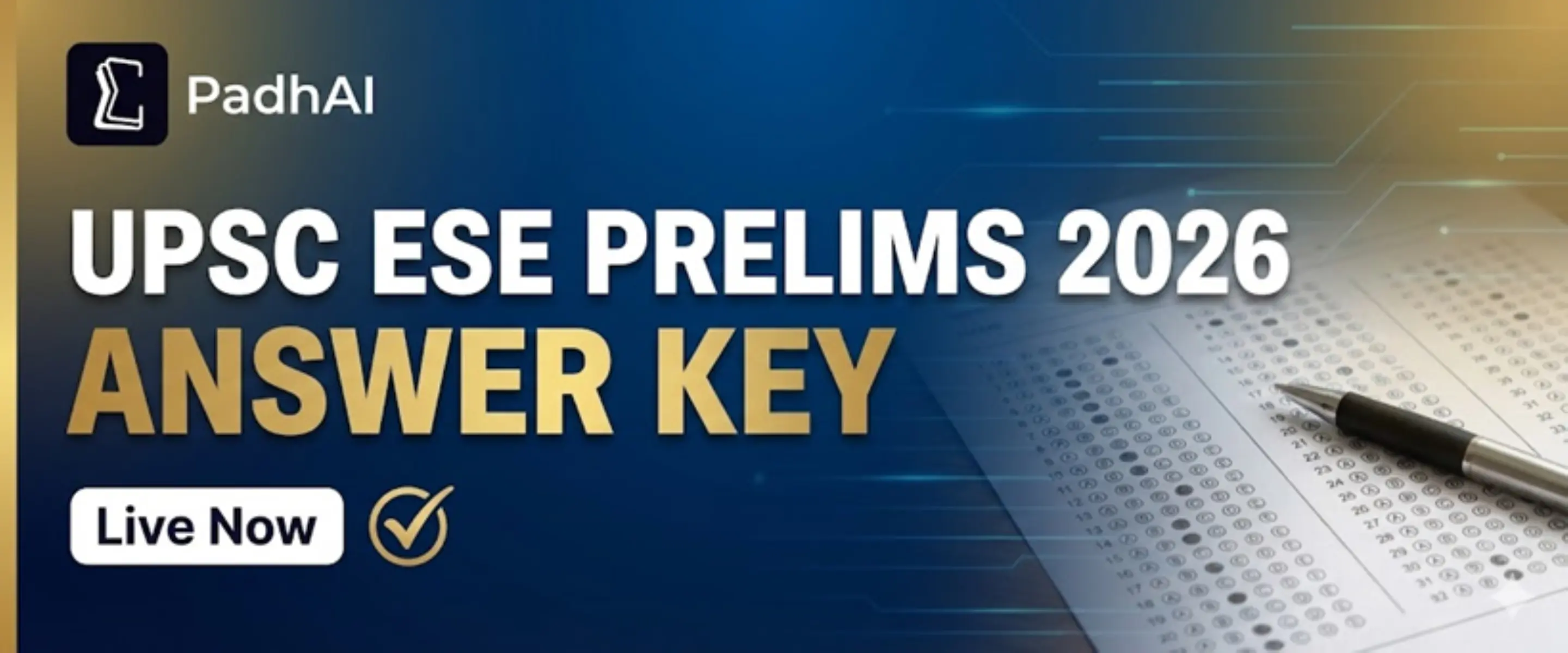 UPSC ESE Prelims Answer Key 2026