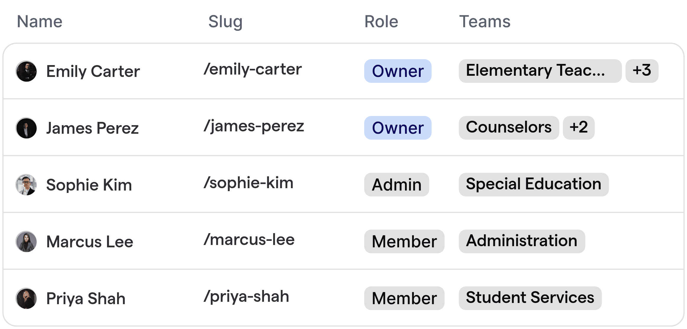 Automatisierte Weiterleitung von Terminen an Lehrer, Berater und Mitarbeiter in einer K-12-Schule.