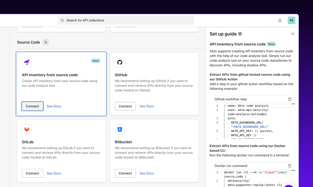 Akto API inventory