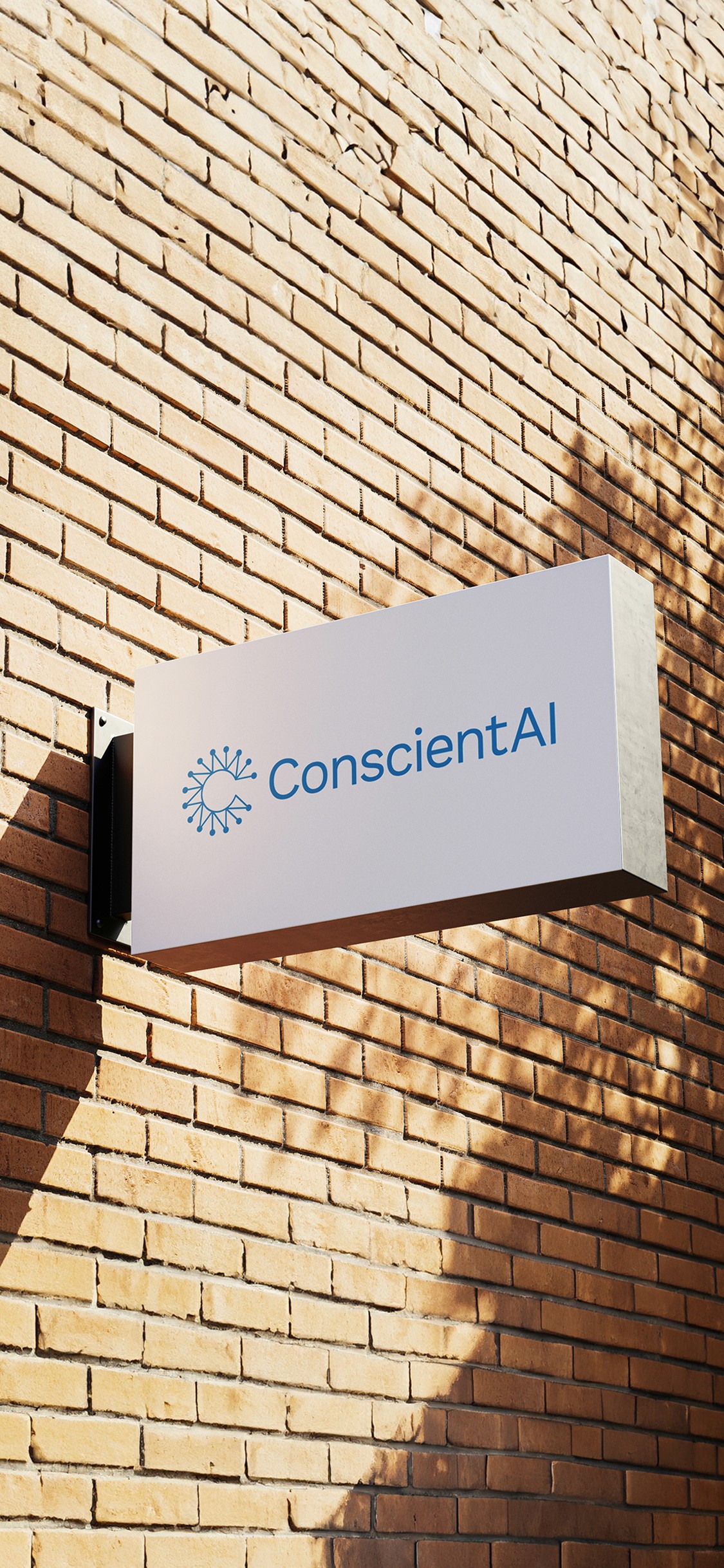 ConscientAI logo on signage