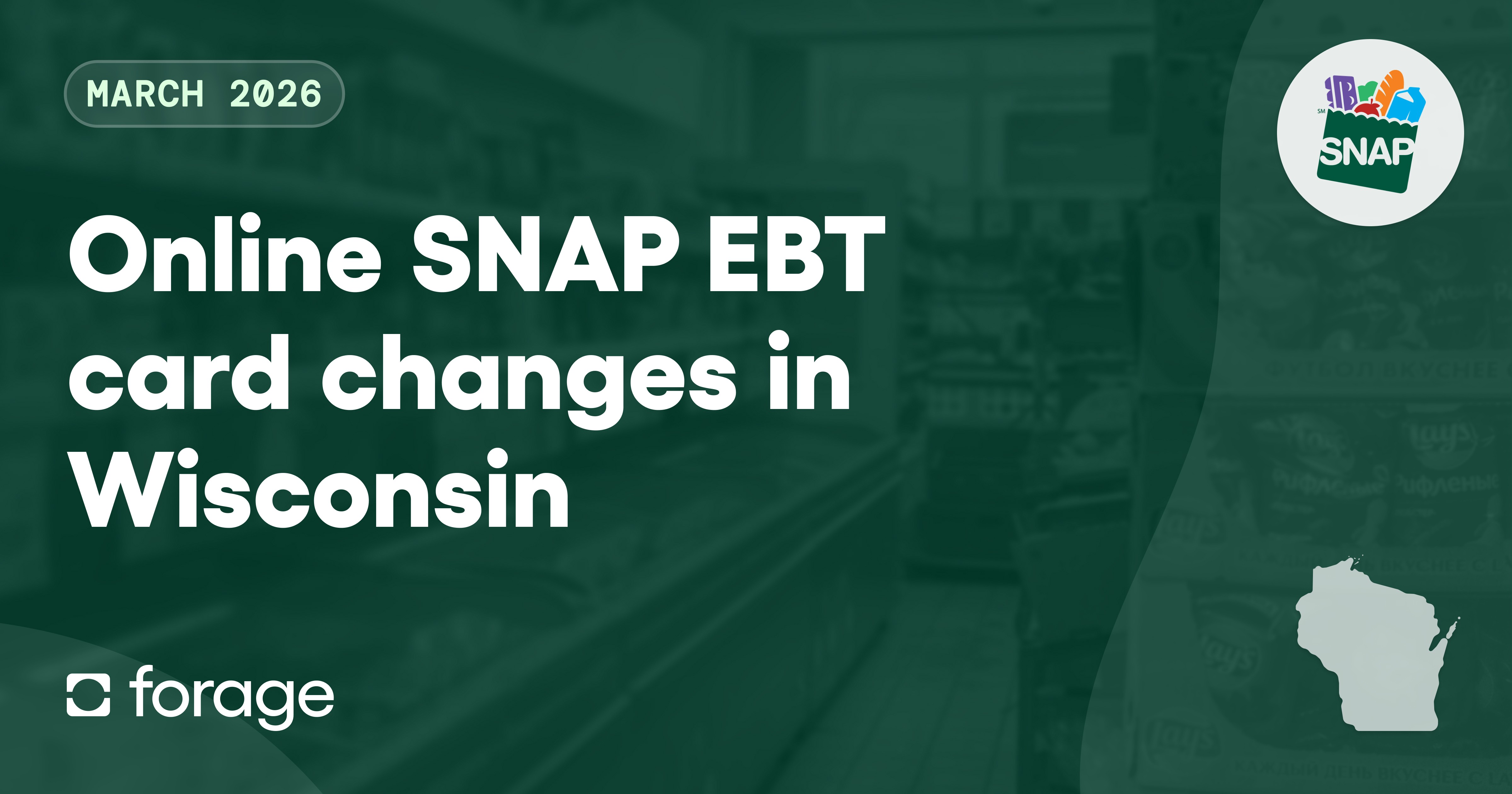 Online SNAP EBT Card Changes in Wisconsin