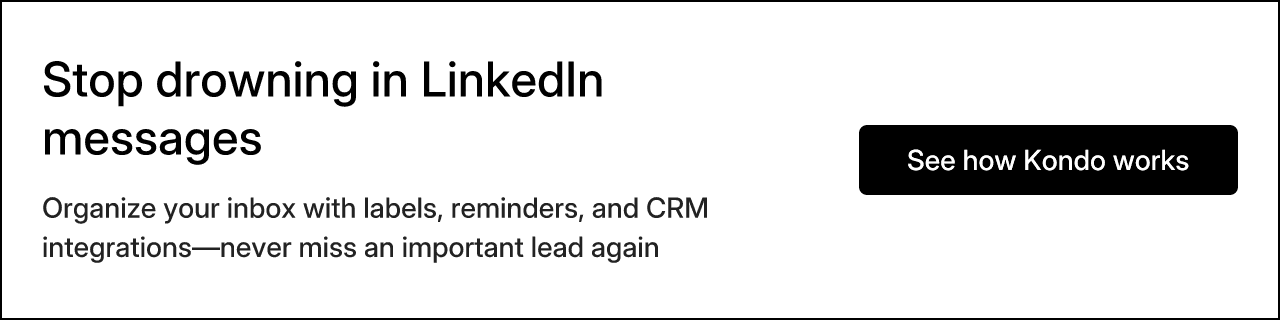Stop drowning in LinkedIn messages