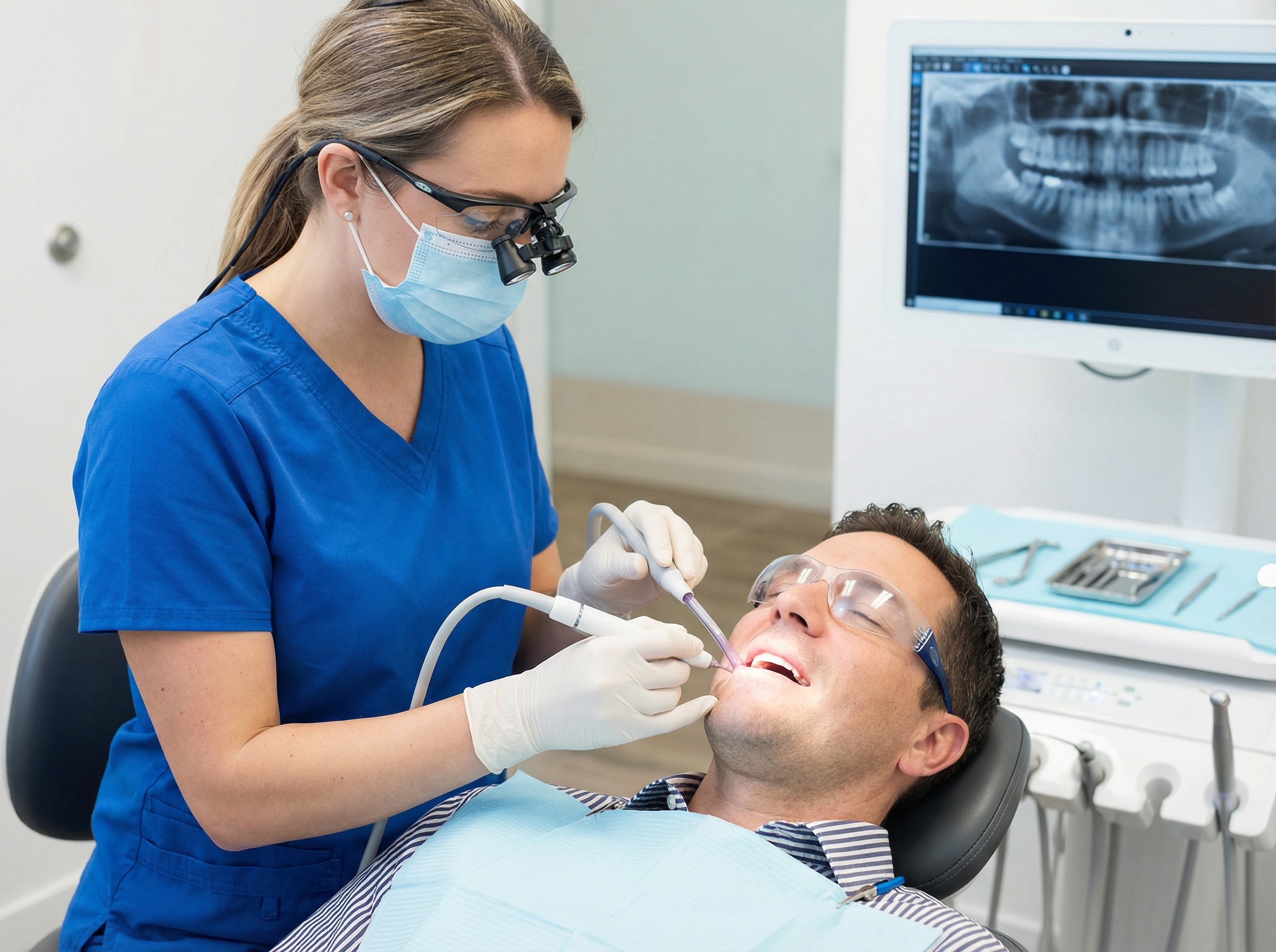 Professional gum disease treatment and scaling provided by Dr. Kanchwala at Smyrna Dental Studio periodontal care