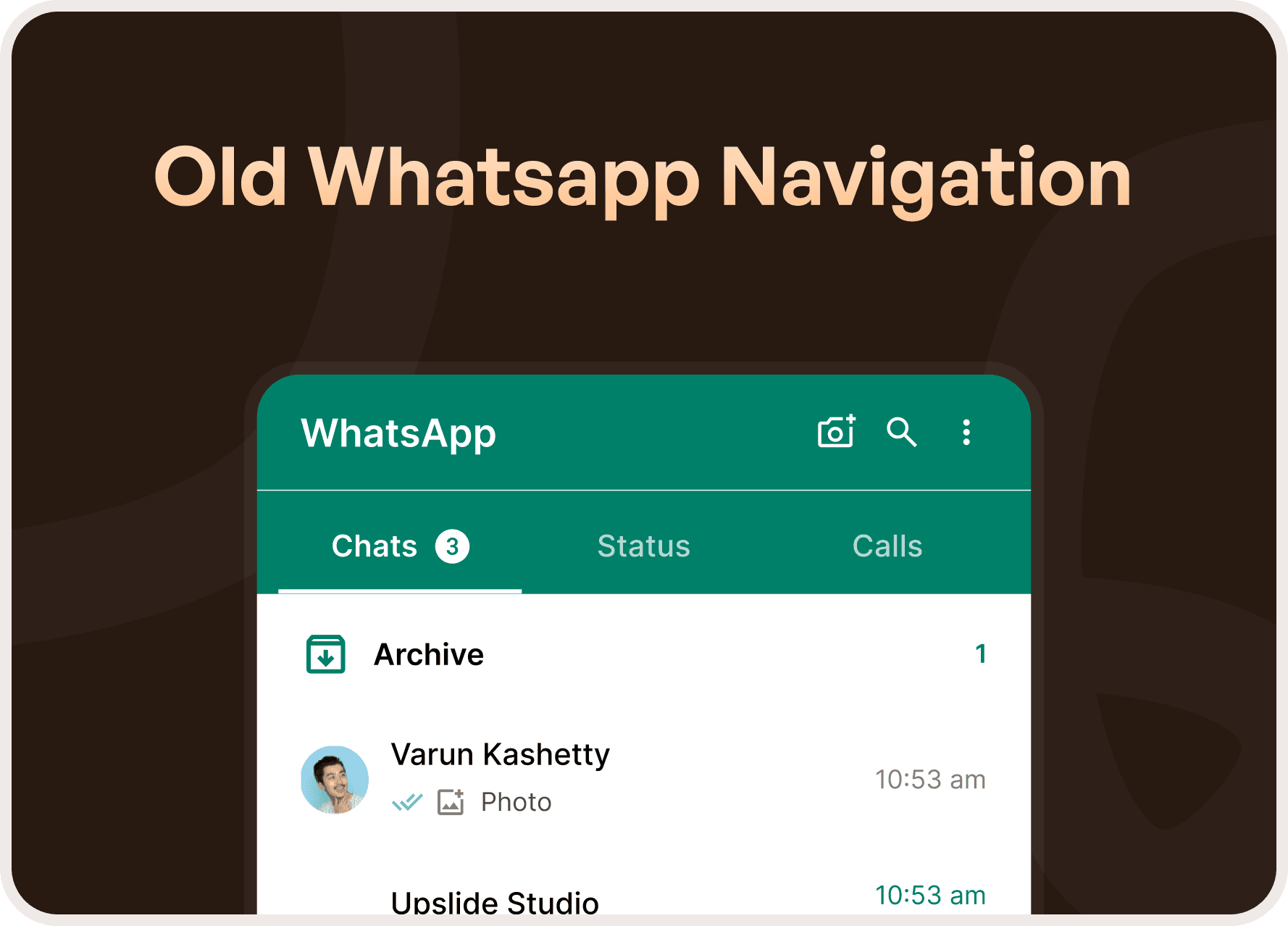 Whatsapp Old Navigation