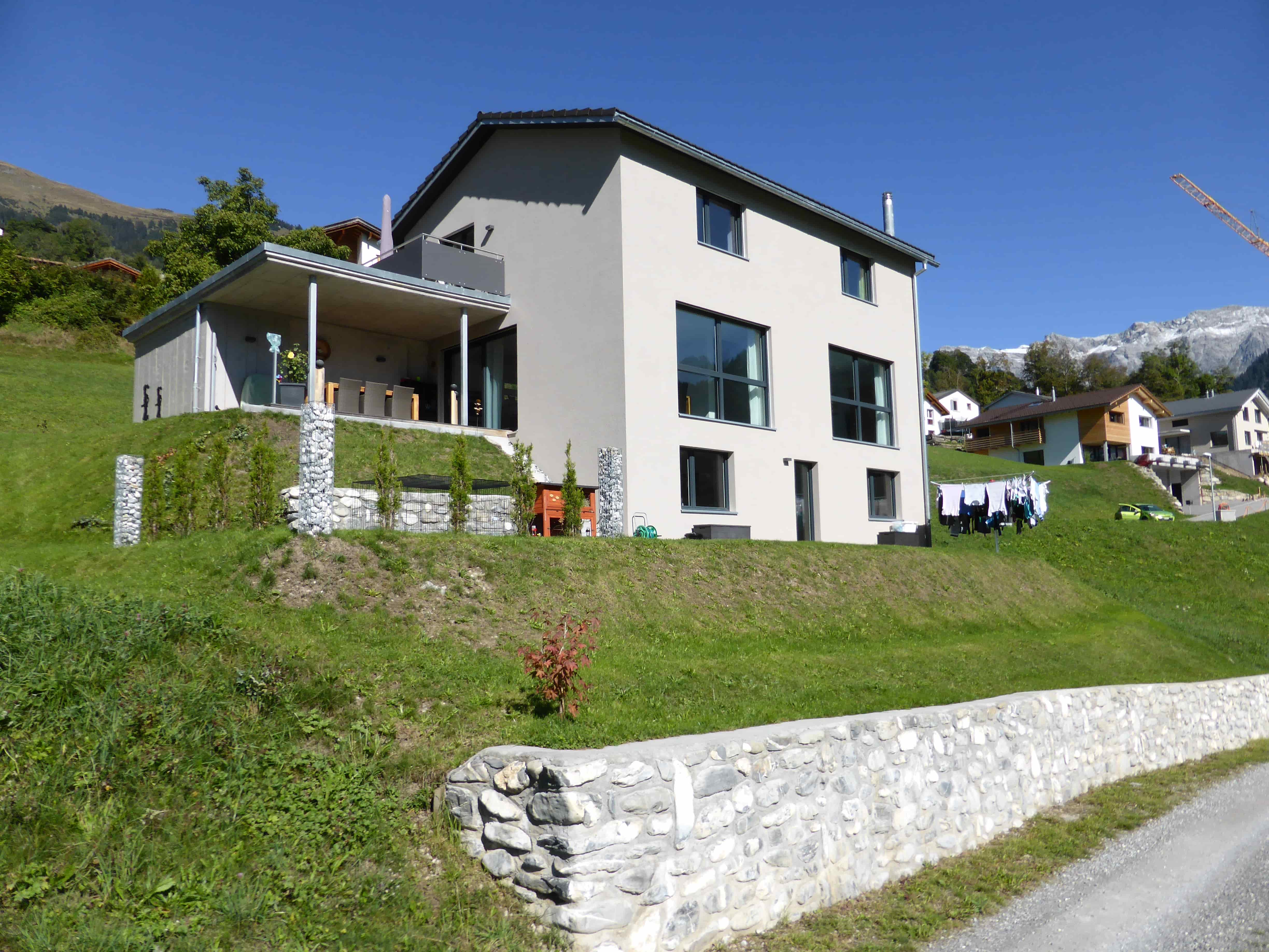 Neubau Einfamilienhaus Seewis - Konstruktion von Niggli Architektur Grüsch