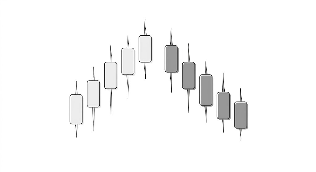 sketch of a candlestick chart