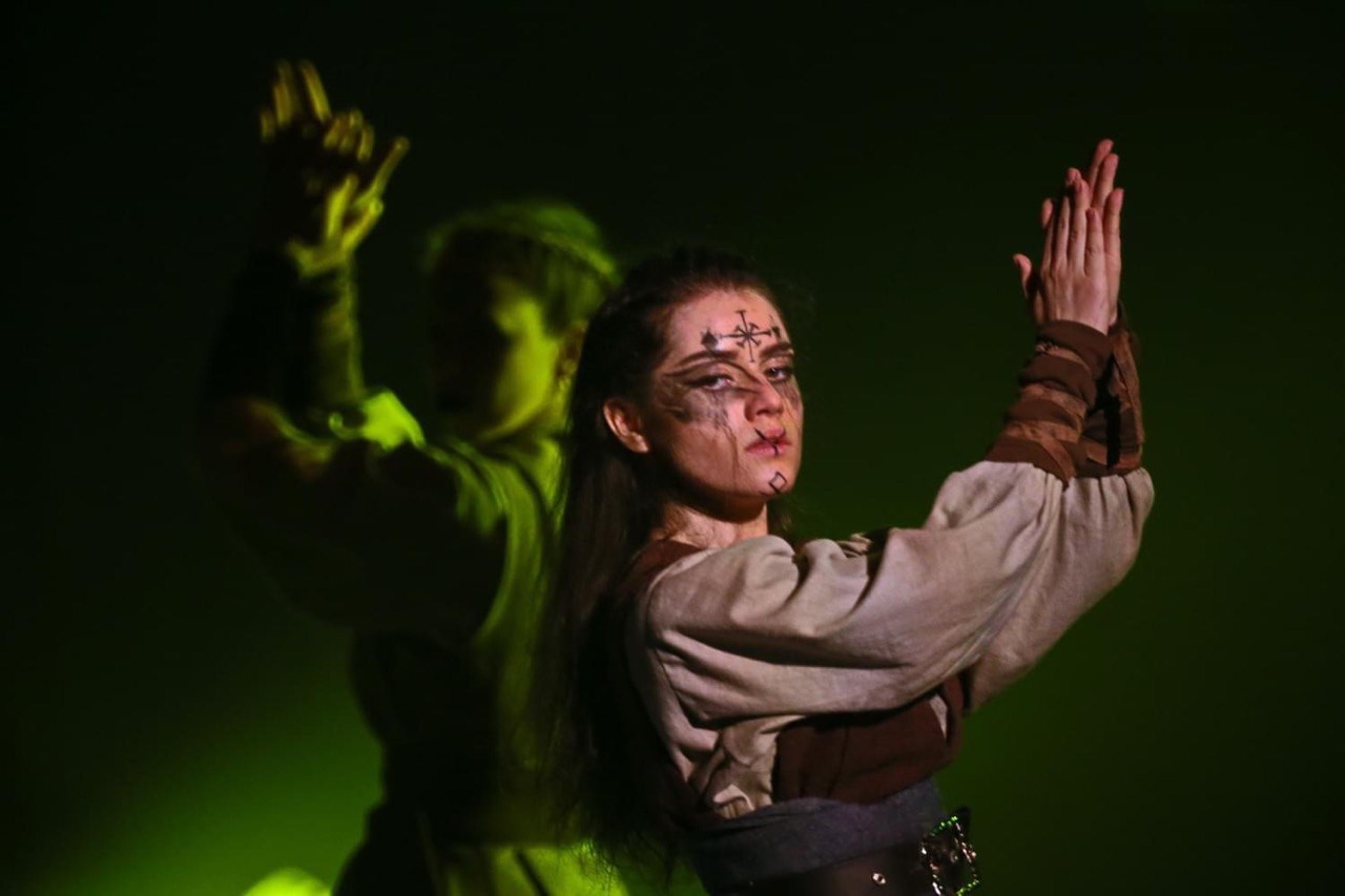 a group of girls in a field