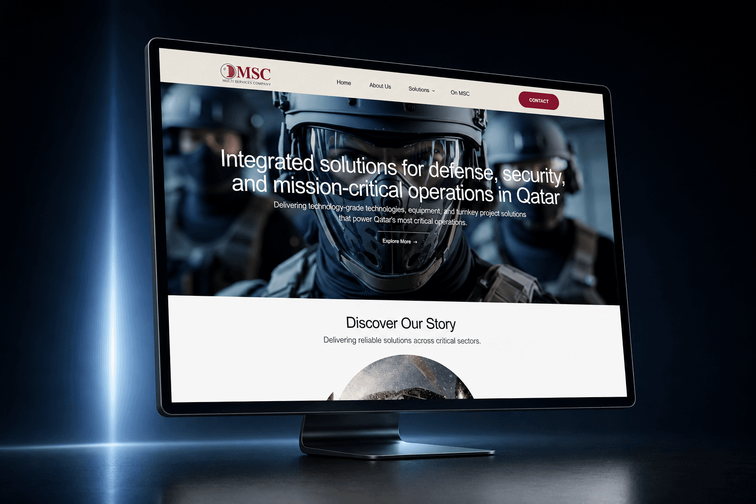 MSC Website Laptop