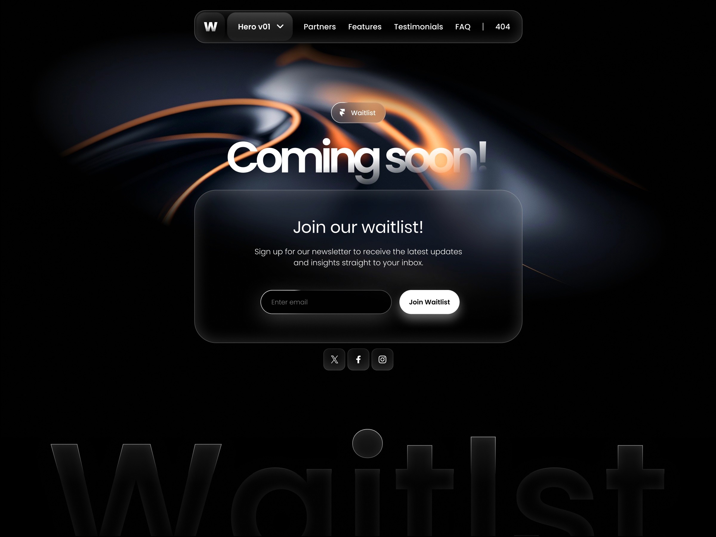 Waitlst — 落地页设计案例