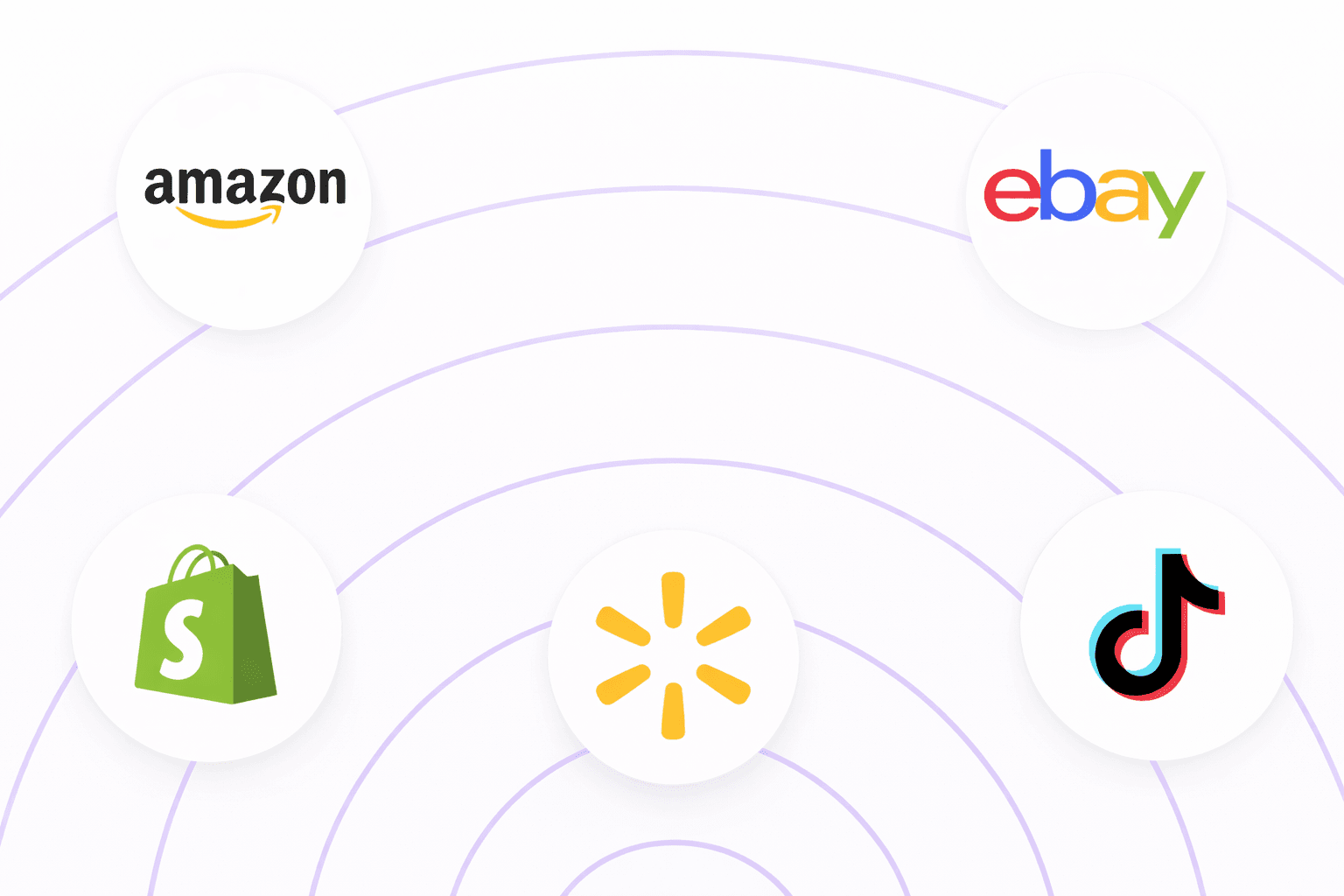 Logos of tools outward, illustrating easy integration with no engineering required.