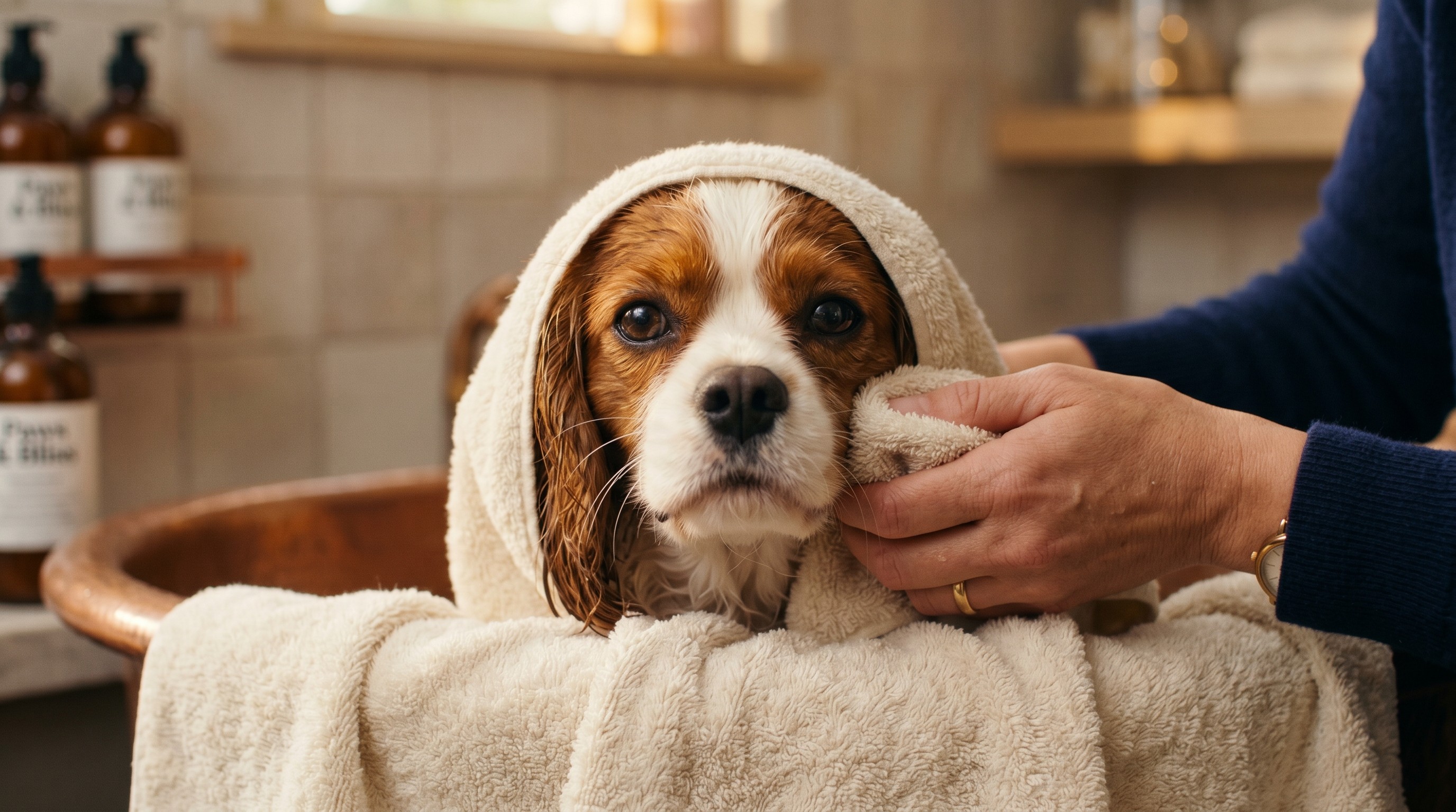 dog cleanup bath