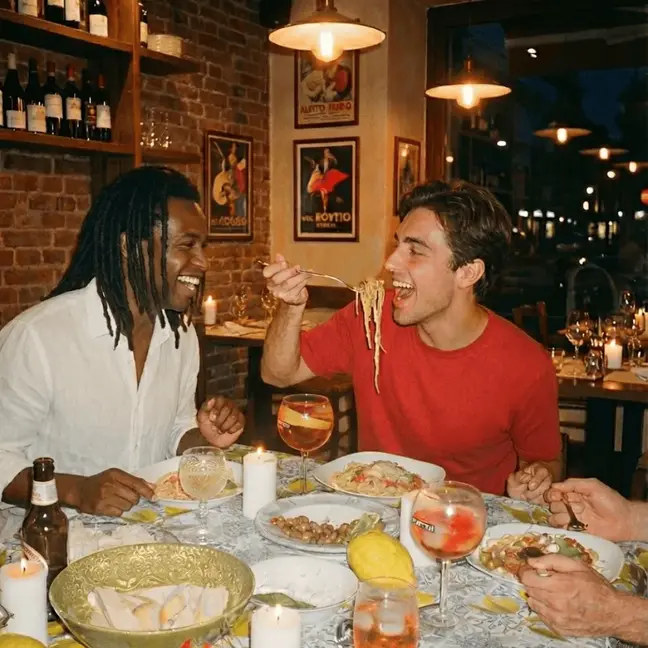 Eating at a Mingleo meetup