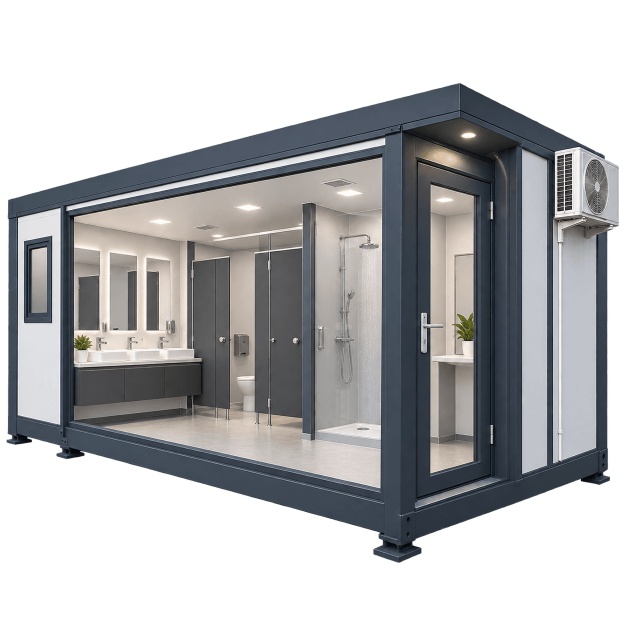 Módulos sanitarios para eventos, ferias, obras e instalaciones.