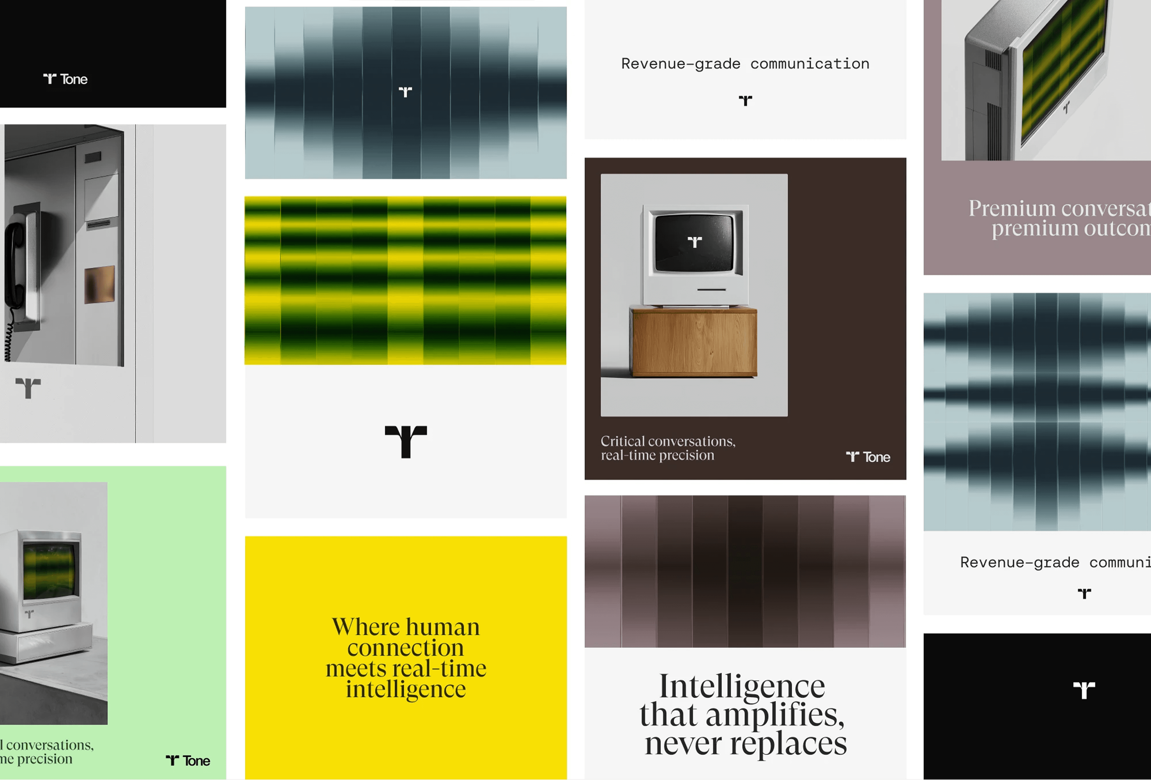Key visual design with social media and visual identity for Tone Inc.