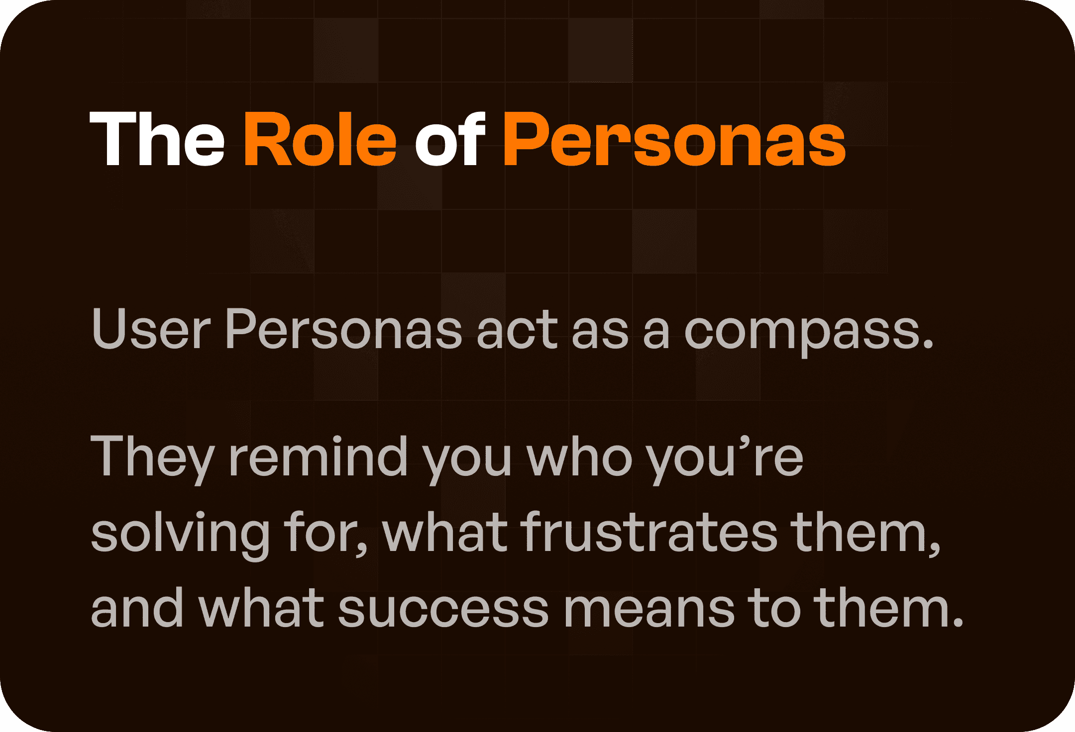 The Role of Personas supporting image
