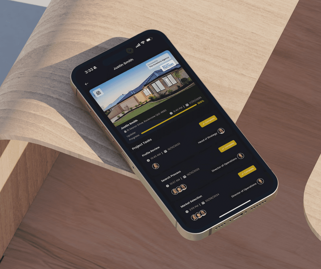 phone displaying work