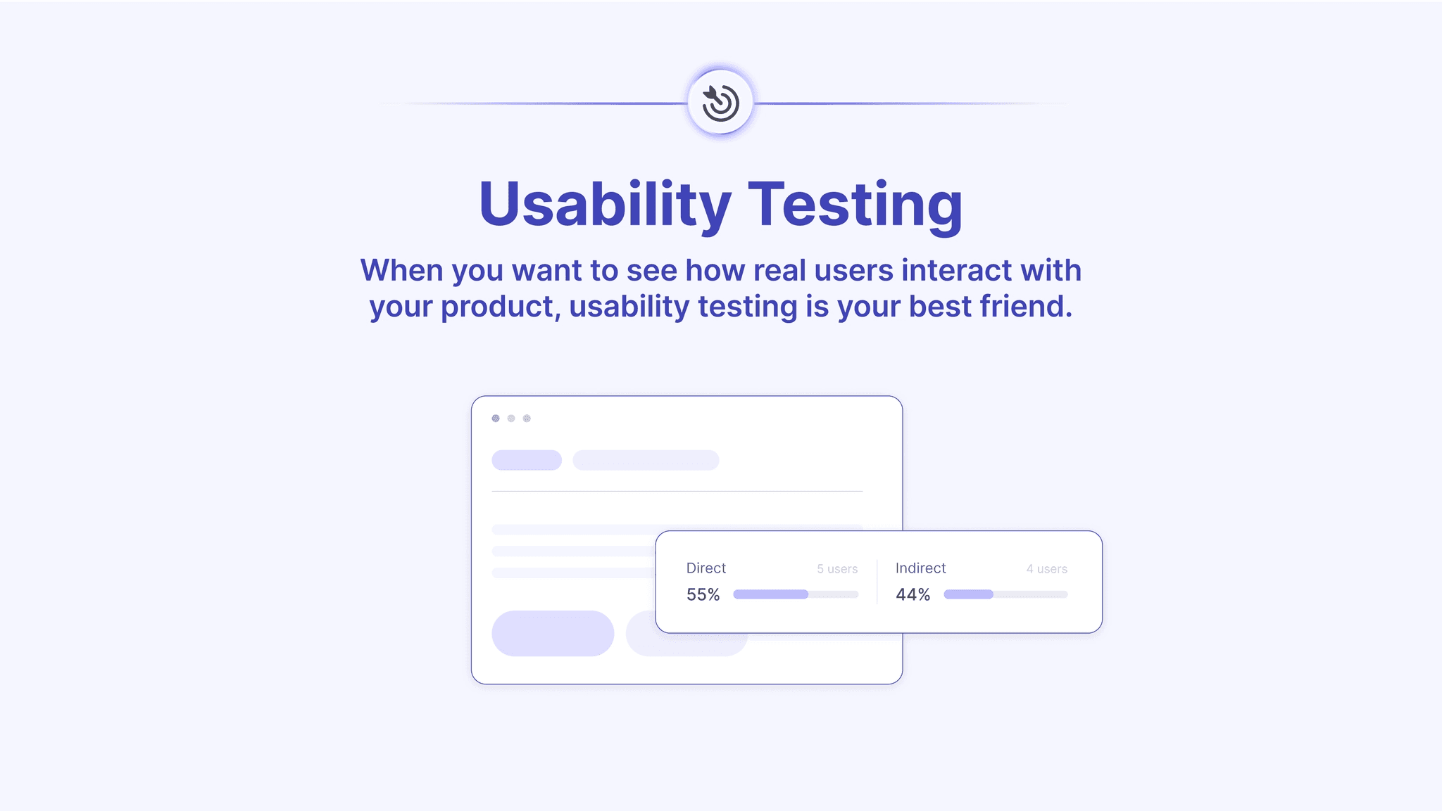 A quick tip about usability testing and a corresponding blog section to explain the UX research method + how to do it easily with Useberry
