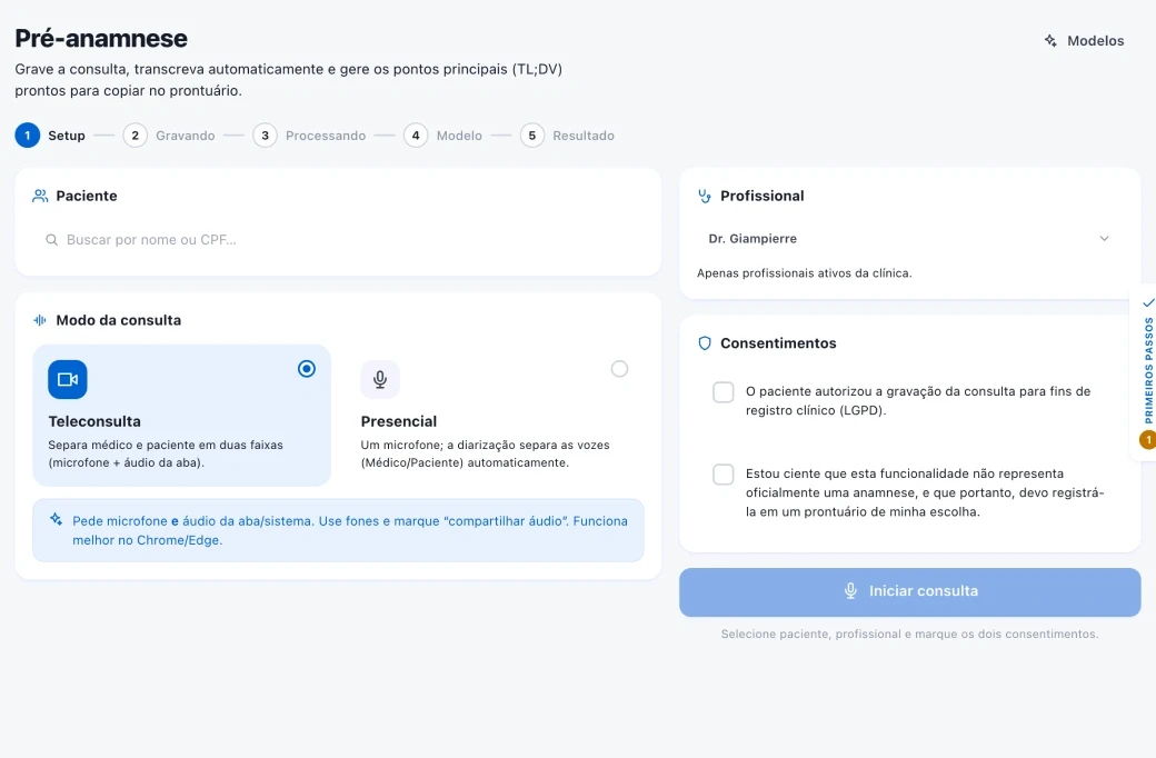Pré Anamnese