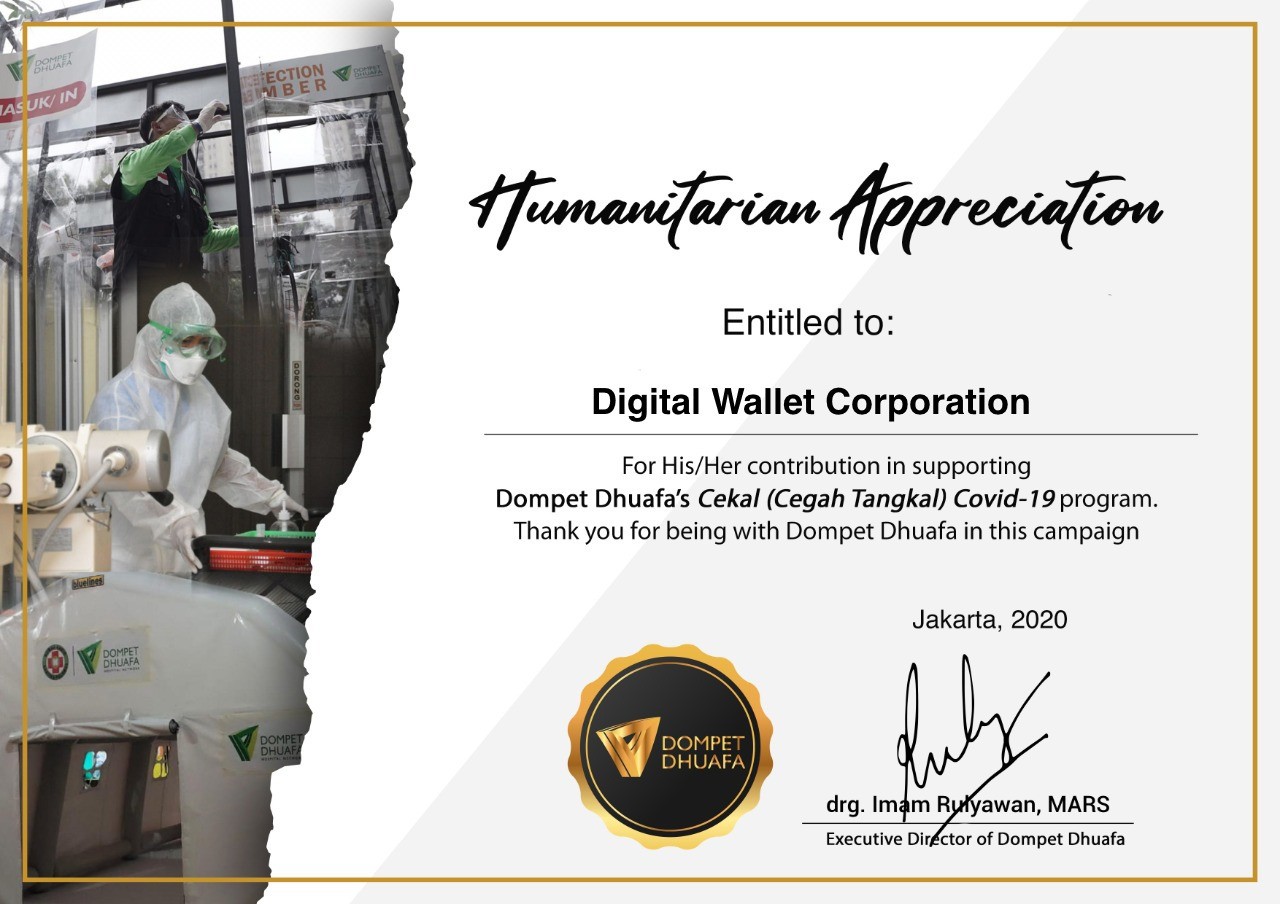 Certification for donation of medical support for covid 19