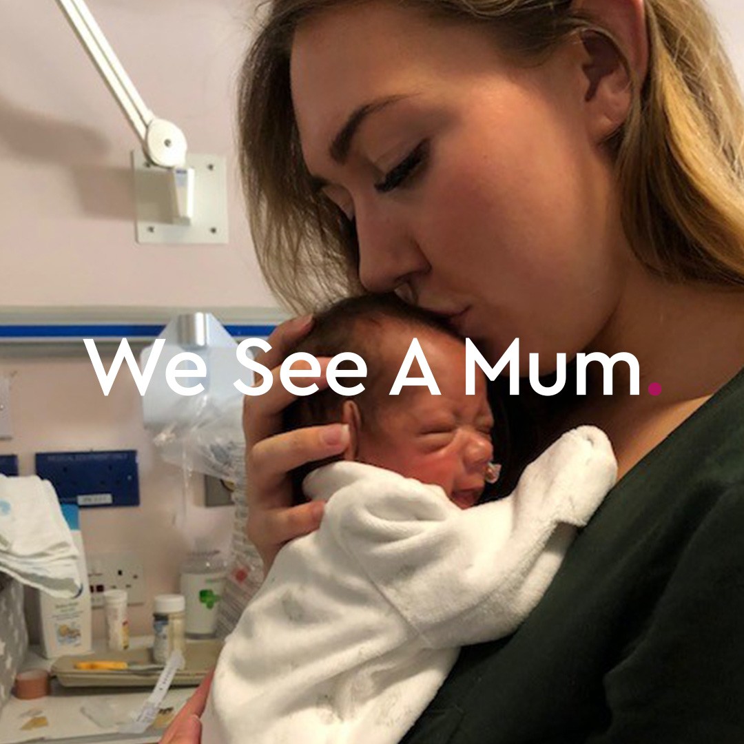 A mother with her baby