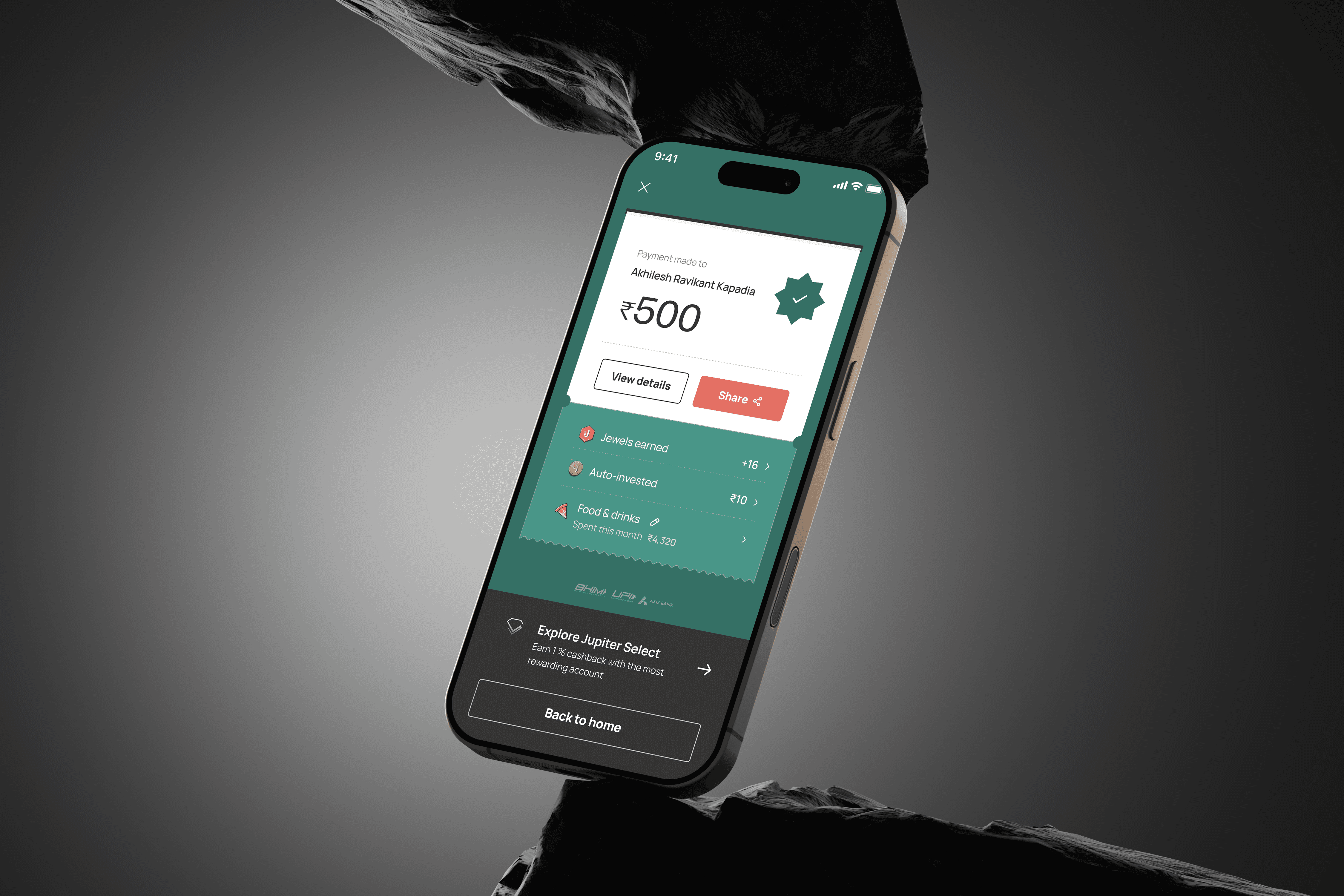 Shot of a person holding a phone