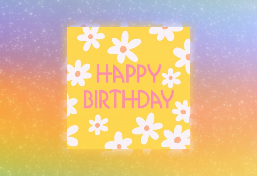 igital baby shower invitation with a dreamy pink and purple gradient background and a vintage-style “Baby Shower” card with a bow in the center.