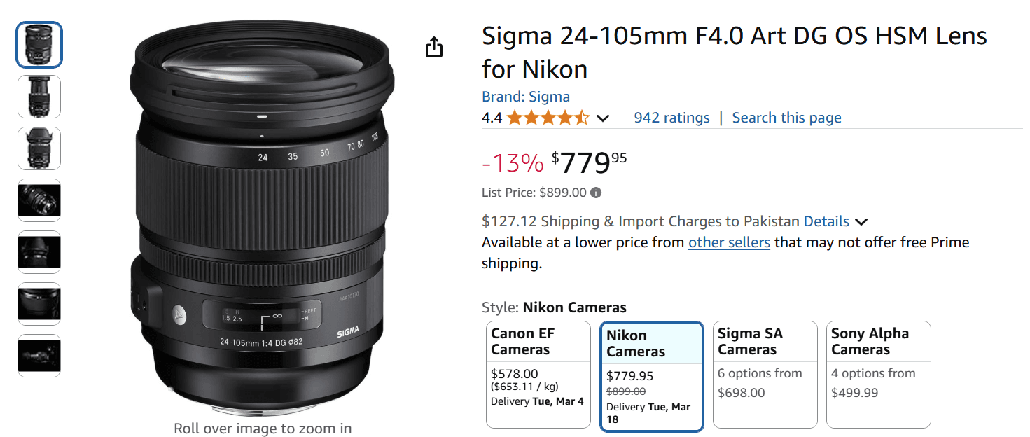 Sigma 24-105 f.4 Art