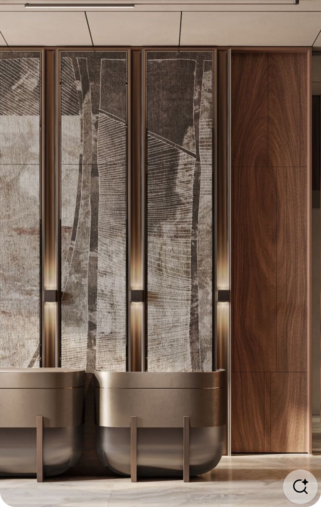 Image of Futuristic dining area