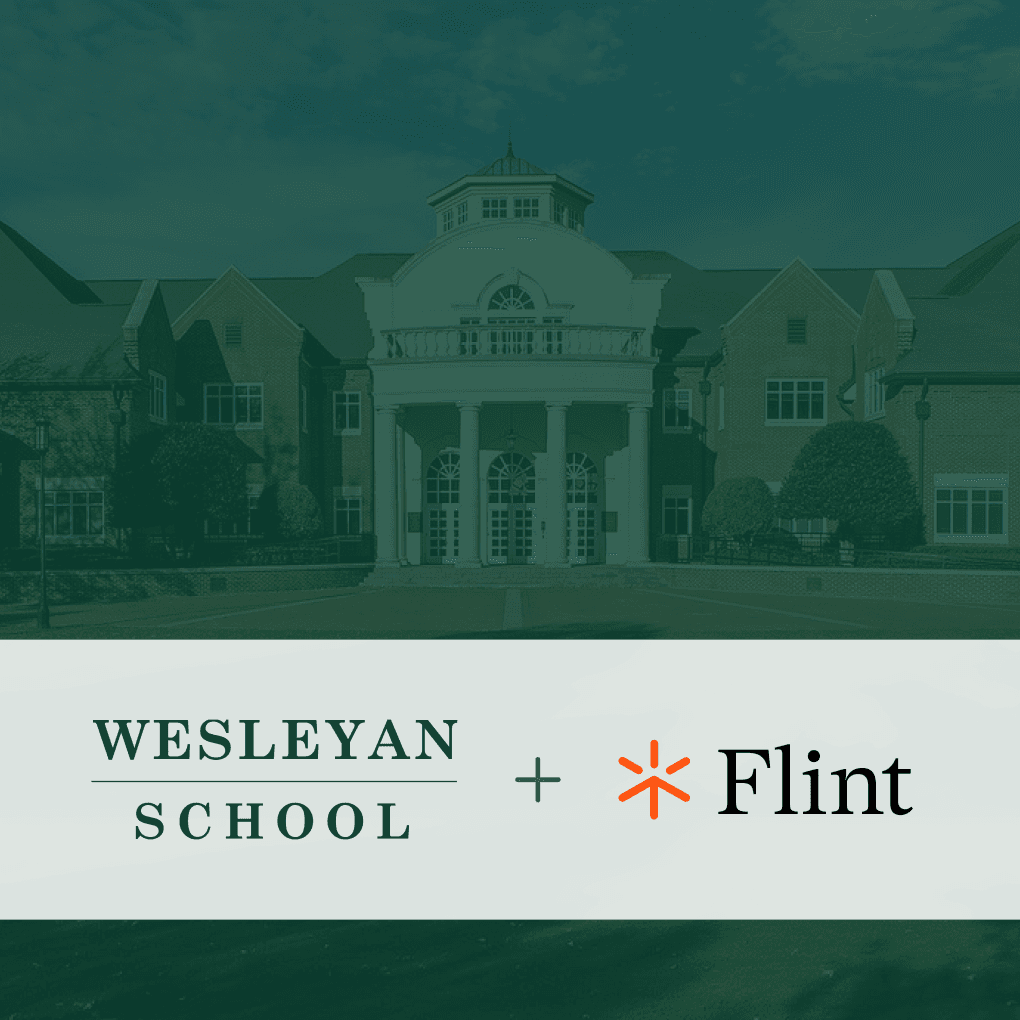 Wesleyan School and Flint logos