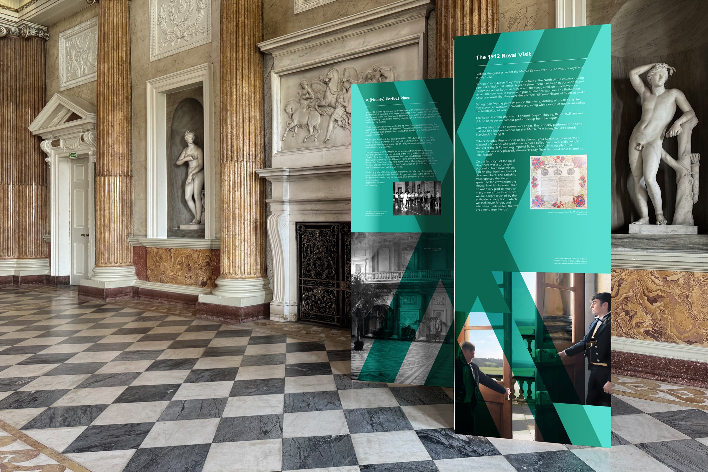 Modern Free Standing Museum Exhibition Interpretation Display Design