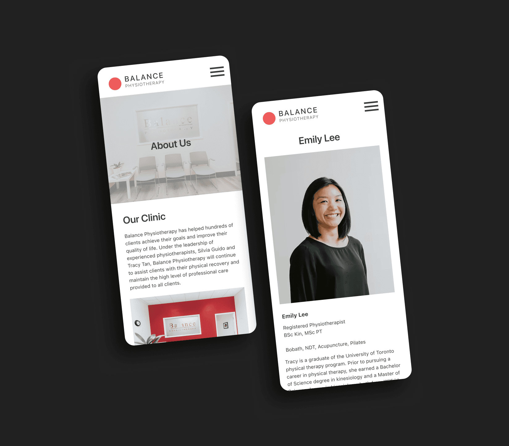 Presentation of work