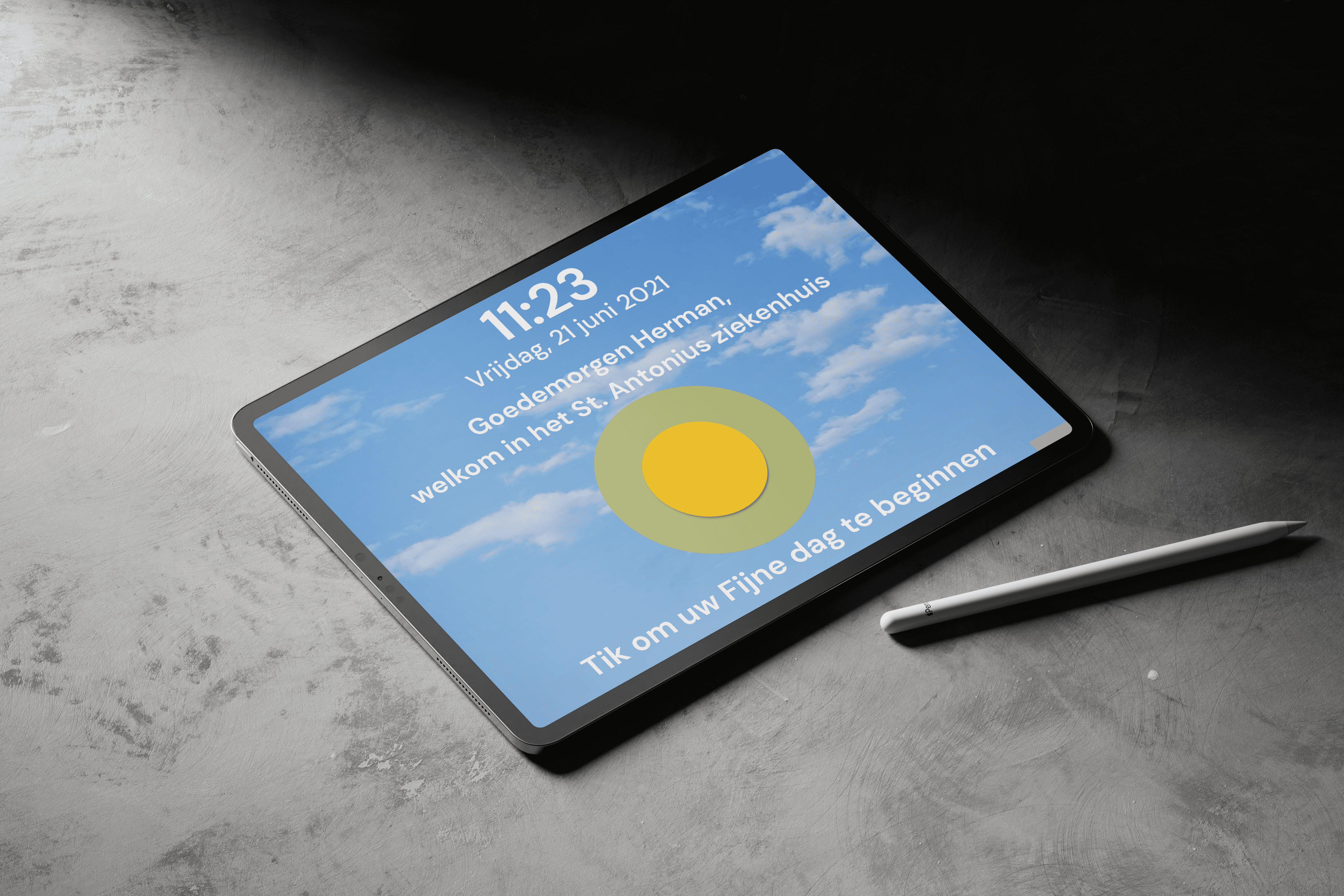 A person's face is covered in flowers.