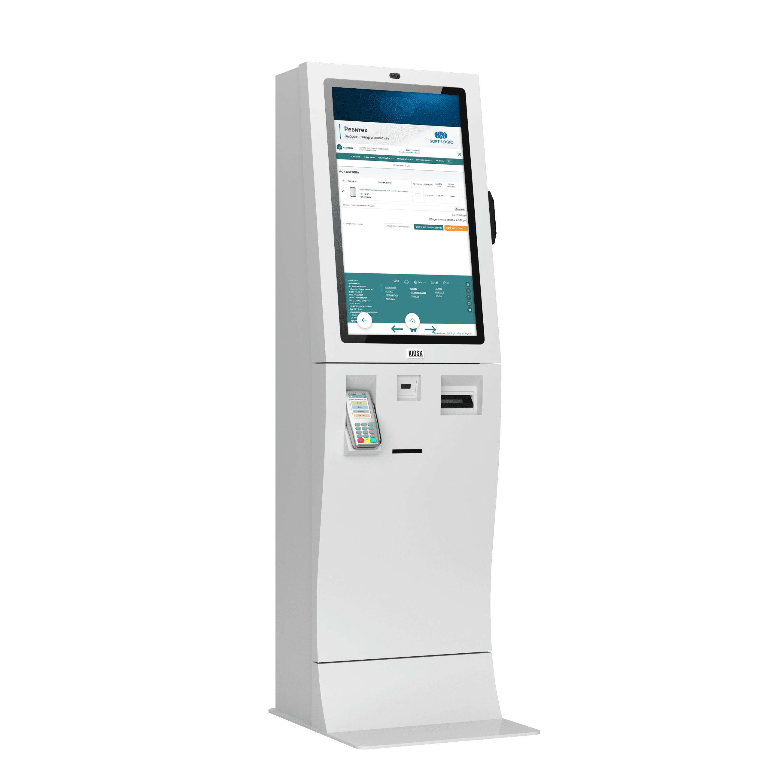 A self-service, customer-facing display that empowers diners to order and pay independently.