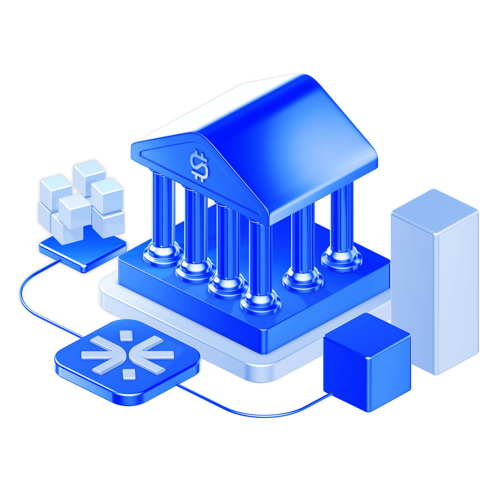 Imagem 3d representando o BaaS da Azify