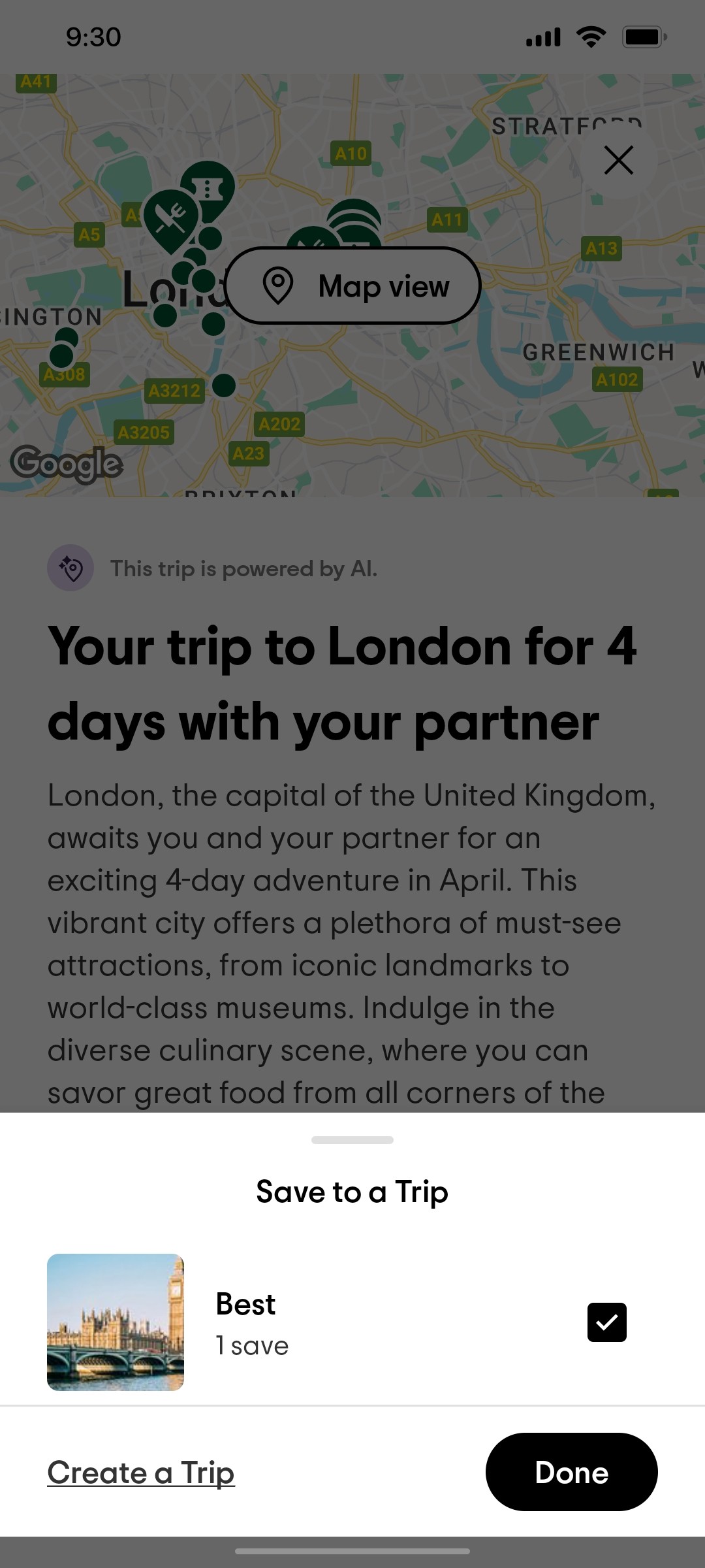 Tripadvisor Done Page Screen