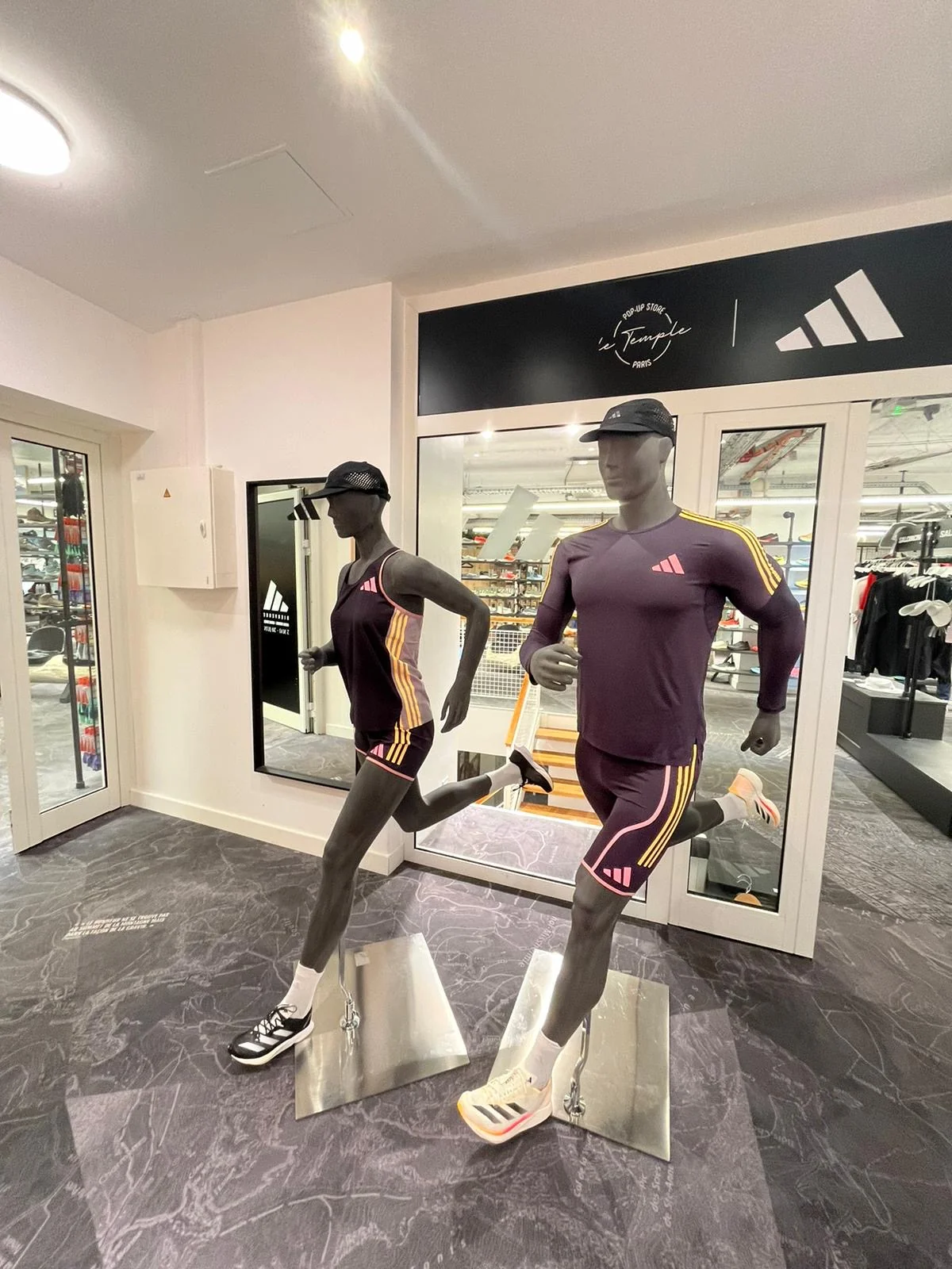 Tonton Outdoor store window display - Adidas Terrex branding with Agravic Speed Ultra posters