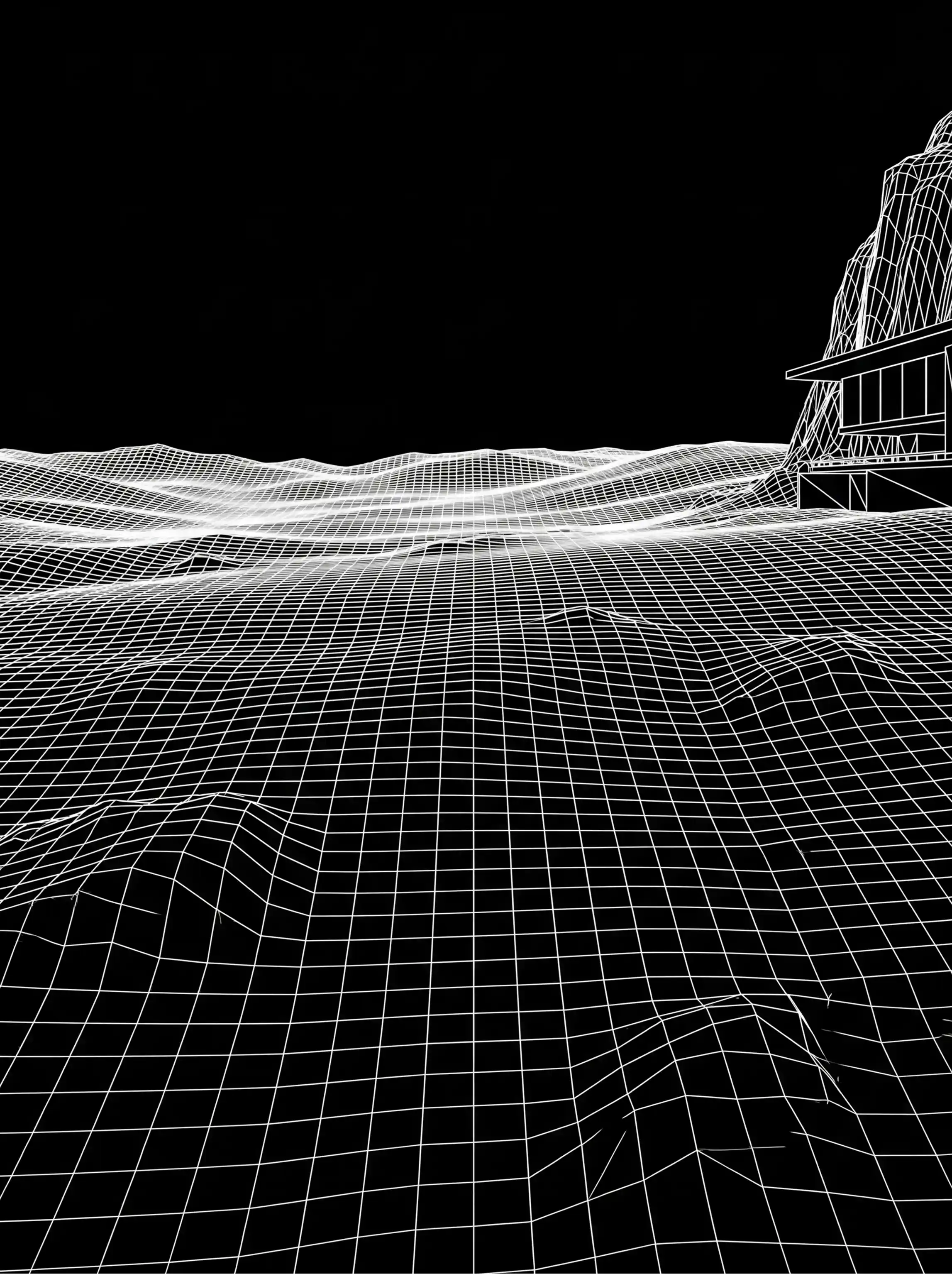 wireframe land