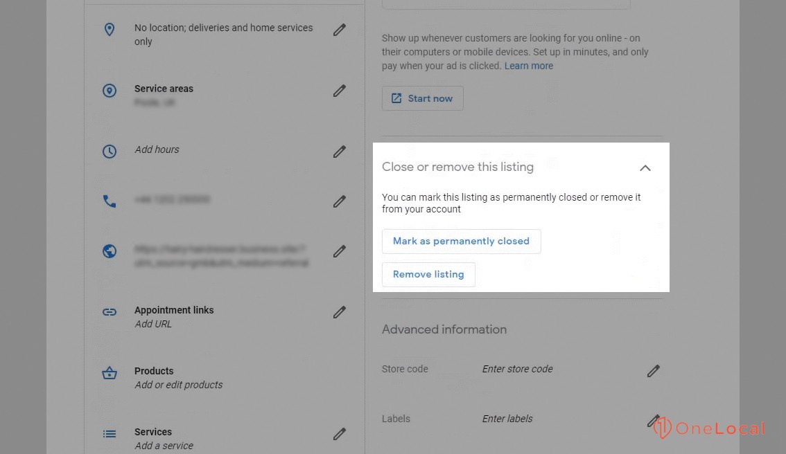 Google Reviews Mark as Permanently Closed