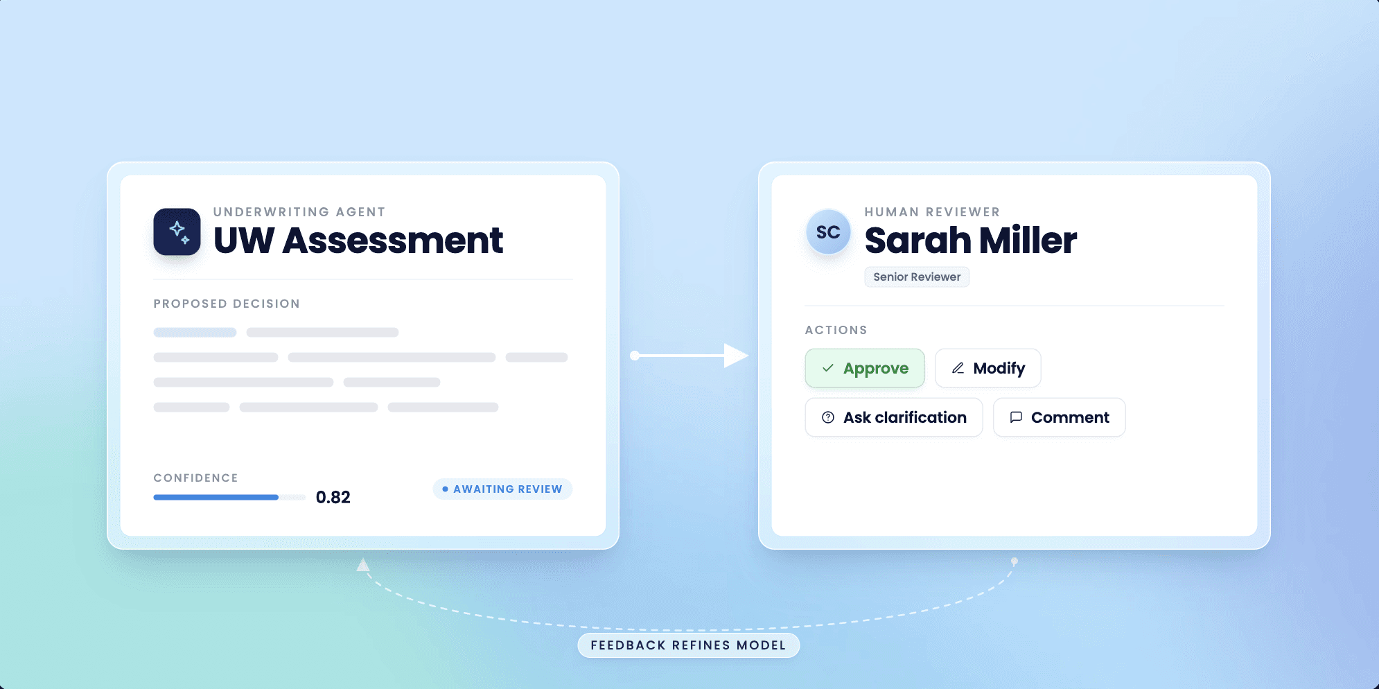 Abstract gradient background in soft blue and green hues, creating a smooth and calming aesthetic.