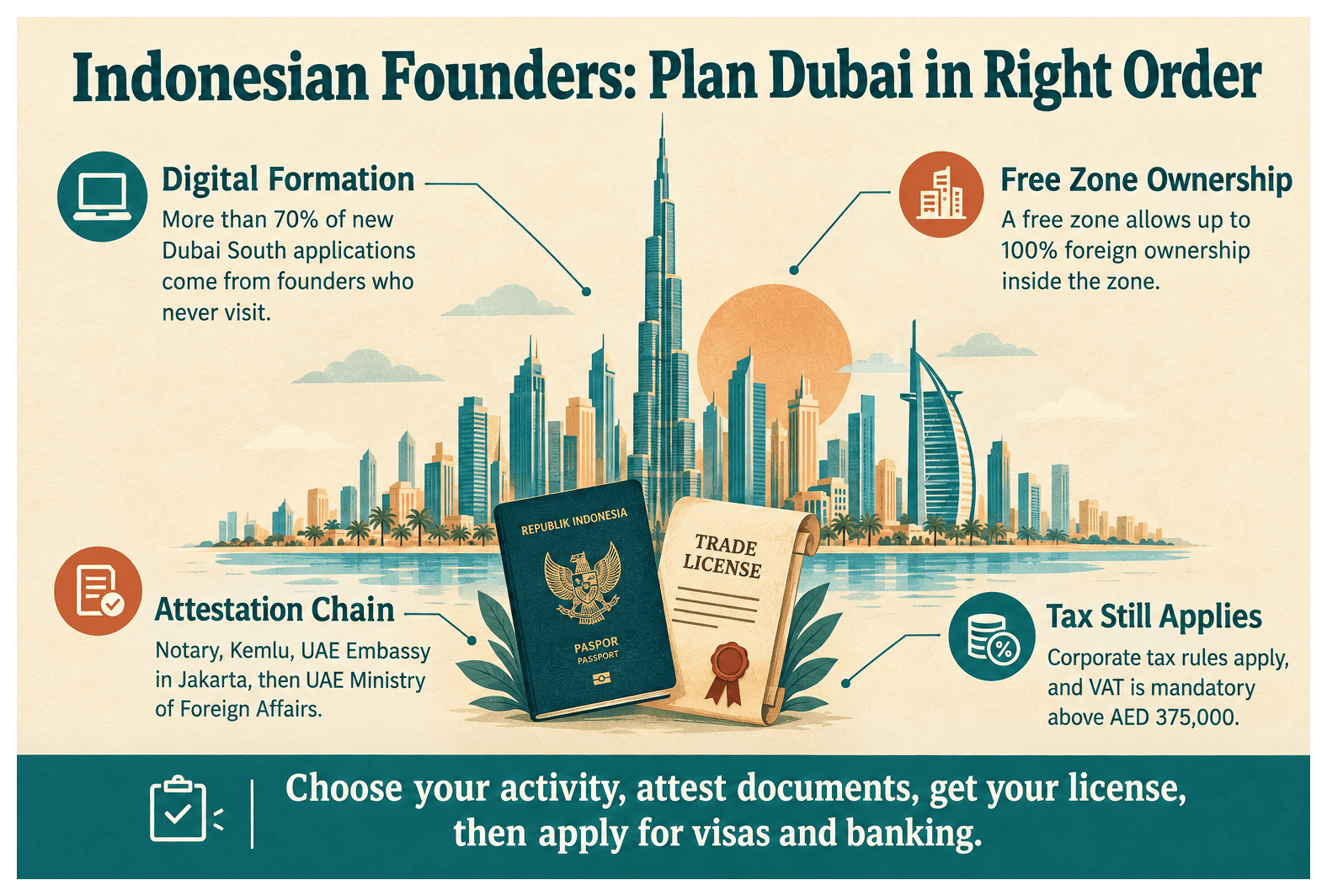 Infographic: What Indonesian Founders Need to Know Before Setting Up in Dubai