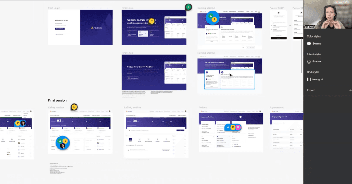 Screenshot multi-shart comparison with common hover legend