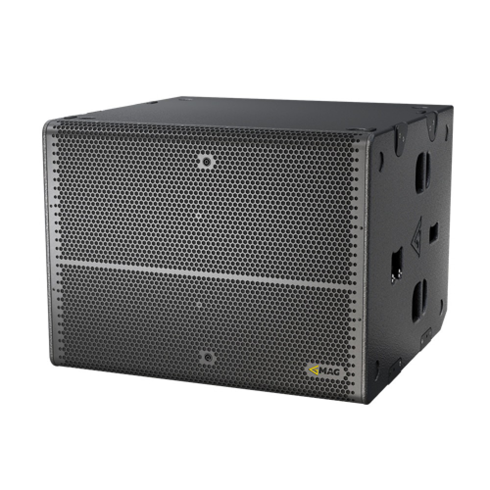 Subwoofer with double grills and logo