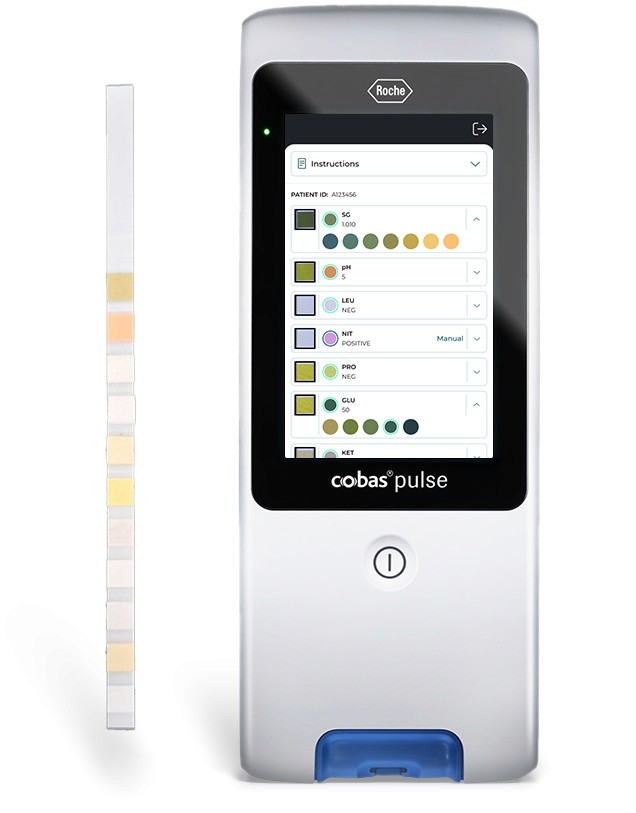 Cobas Pulse device with app combur-10 strip