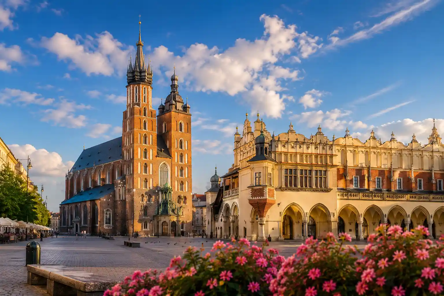 Kraków Main Square near student accommodation in the city centre