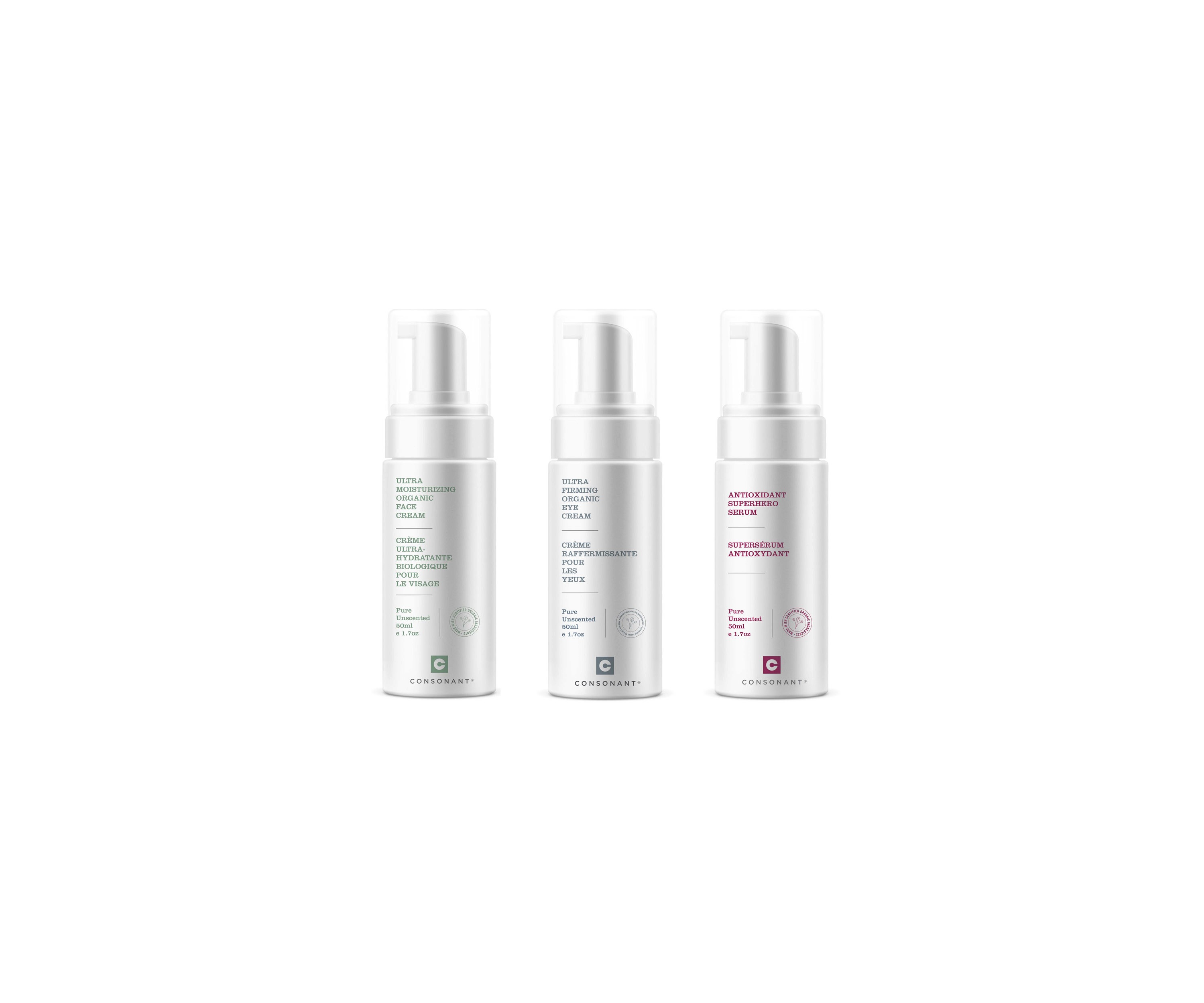 Consonant Skin+Care packaging