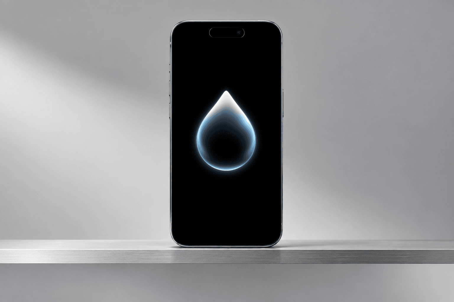 drop wallpaper on the iphone mockup