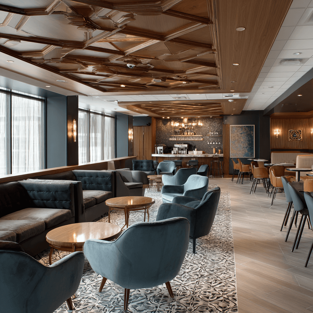 Image of Futuristic dining area