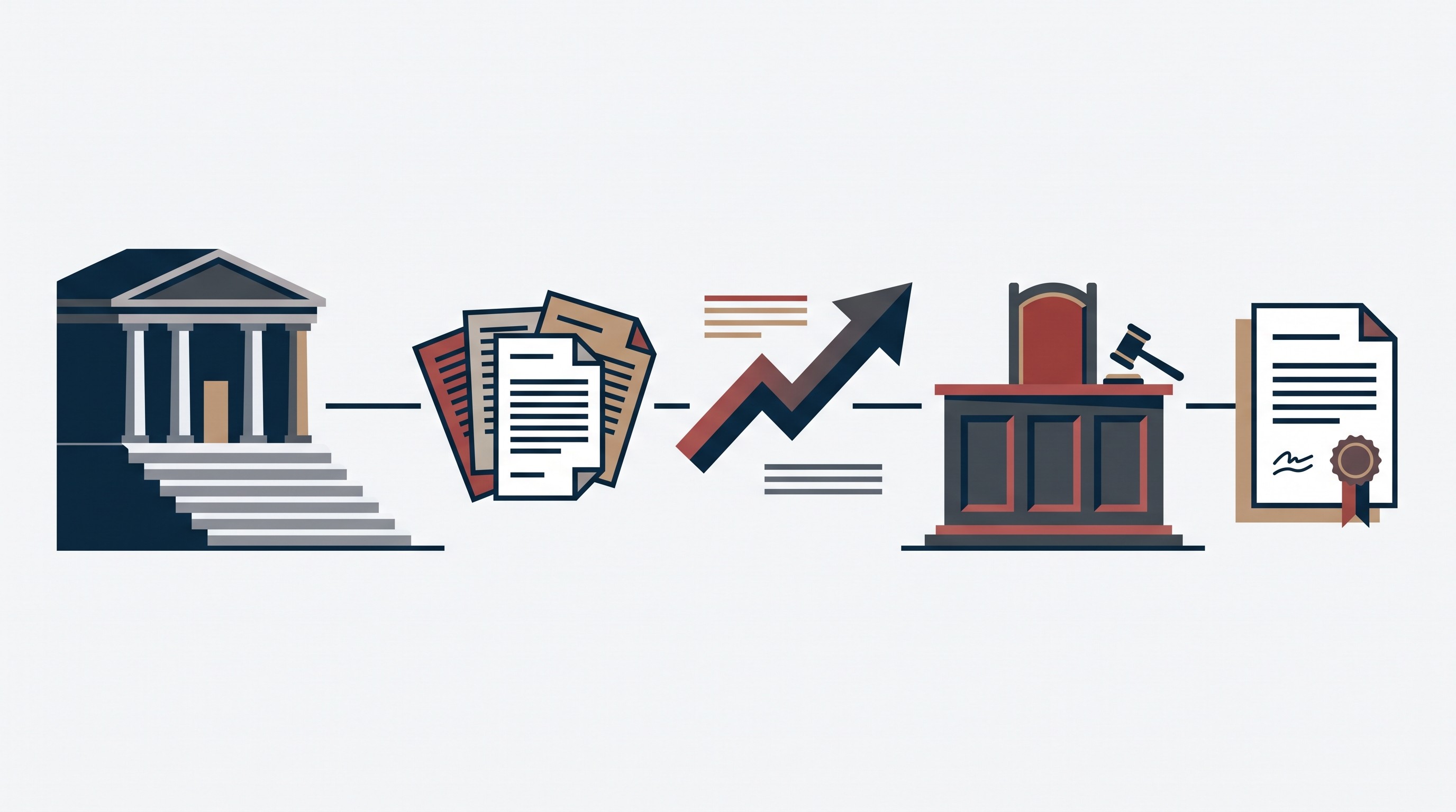 Legal case procedural posture timeline