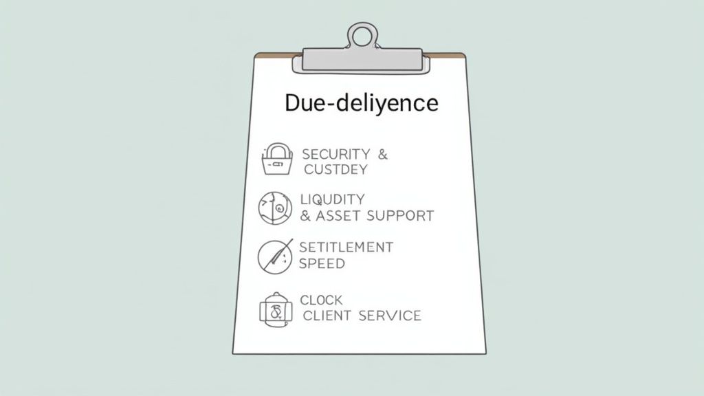 Due diligence scorecard for OTC platforms